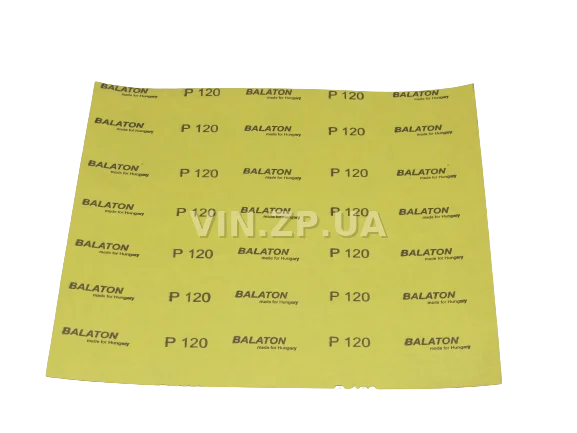 Бумага наждачная водостойкая P120 1шт BALATON зерно 120, 230 х 280 мм 3