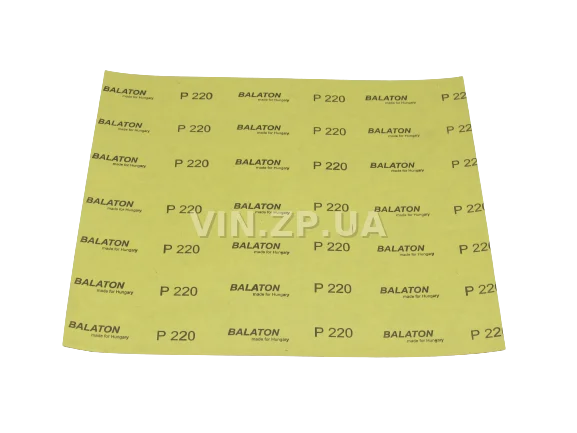 Бумага наждачная водостойкая P220 1шт BALATON зерно 220, 230 х 280 мм 3