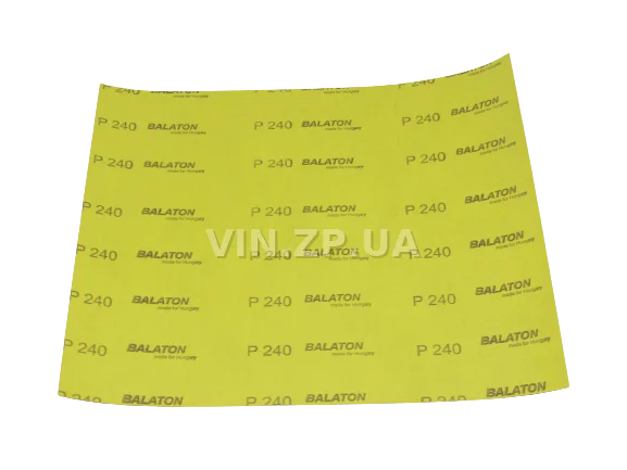 Бумага наждачная водостойкая P240 1шт BALATON зерно 240, 230 х 280 мм 3