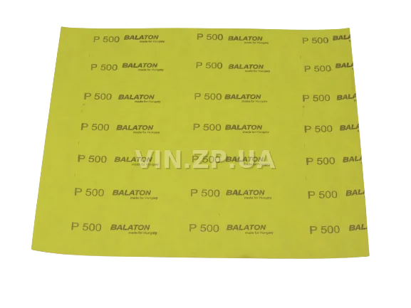 Бумага наждачная водостойкая P500 1шт BALATON зерно 500, 230 х 280 мм 3
