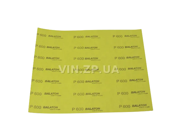 Бумага наждачная водостойкая P600 1шт BALATON зерно 600, 230 х 280 мм 3