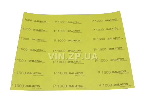 Бумага наждачная водостойкая P1000 1шт BALATON зерно 1000, 230 х 280 мм 3