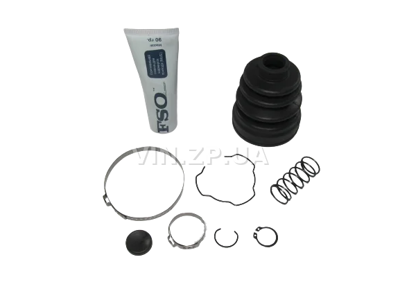 Пыльник ШРУС Таврия 1102, 1103, 1105, внутренний старого образца под 3-х шип, ремкомплект со смазкой и хомутами FSO 4