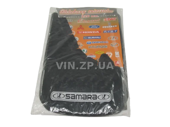 Брызговики ELEGANT универсальные леговые автомобили, "SAMARA", к-кт 2 шт, 350 х 225 мм, резина 2