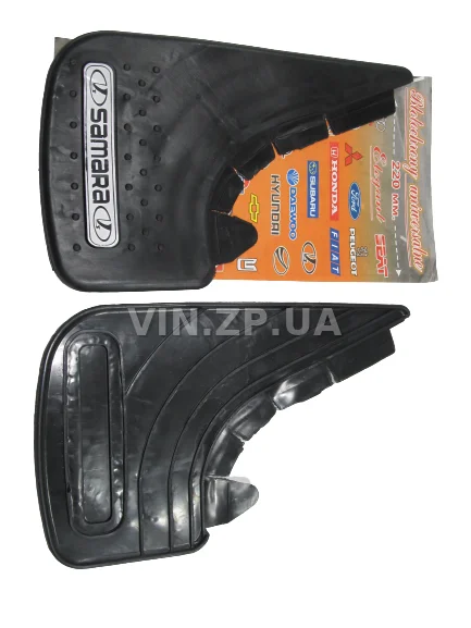 Брызговики ELEGANT универсальные леговые автомобили, "SAMARA", к-кт 2 шт, 350 х 225 мм, резина