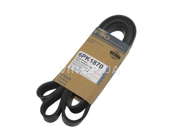 Ремень генератора FSO Авео 1.4-1.5-1.6, Лачетти 1.6 SE 1.8 CDX, 6PK1870, OEM 96183108