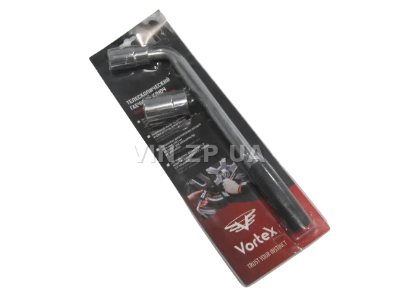 Ключ колёсный балонный 19 х 17мм, 23 х 21мм VORTEX телескопический