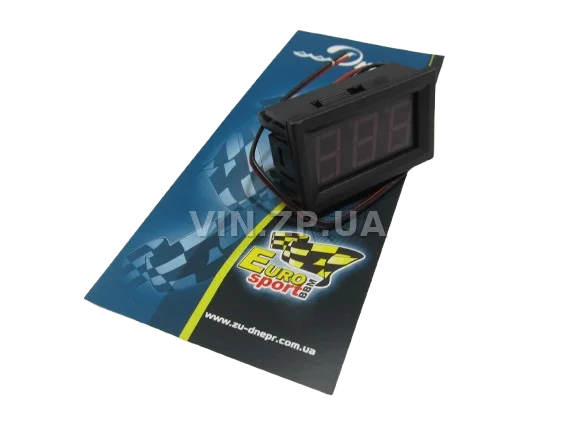 Вольтметр Врезной 0.56" 12-24V Красная Подсветка EuroSport DSN-DVM-56-L2-R