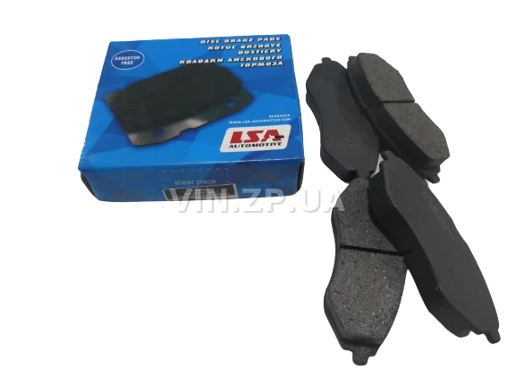 Колодки тормозные передние LSA Авео 1.4, 1.5, 1.6, комплект 4шт, 96534653