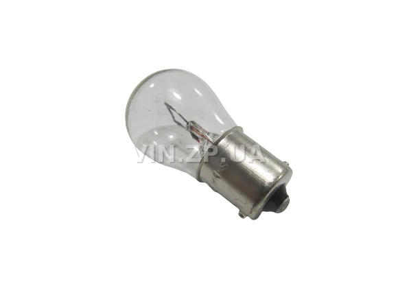 Лампа 12V P21W, цоколь BA15S BALATON стопы повороты, 1 контактная белая, 21 Вт