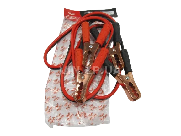 Стартовые провода прикуривания 300A VORTEX 2.2м, комплект 2 шт, в пакете