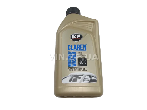 Омыватель стекла зимний -80С° К2 Claren Windshield Washer, концентрат 1л 3