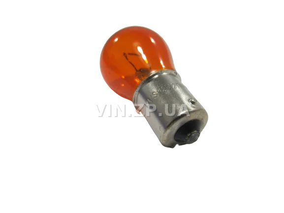 Лампа 12V PY21W, цоколь BA15S BALATON повороты, 1 контактная оранжевая, 21 Вт 2