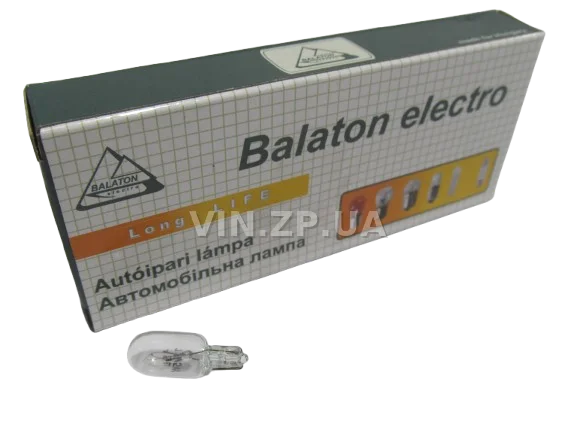Лампа 12V W5W, цоколь W2,1х9,5d BALATON габариты повороты, белая, 5 Вт 3