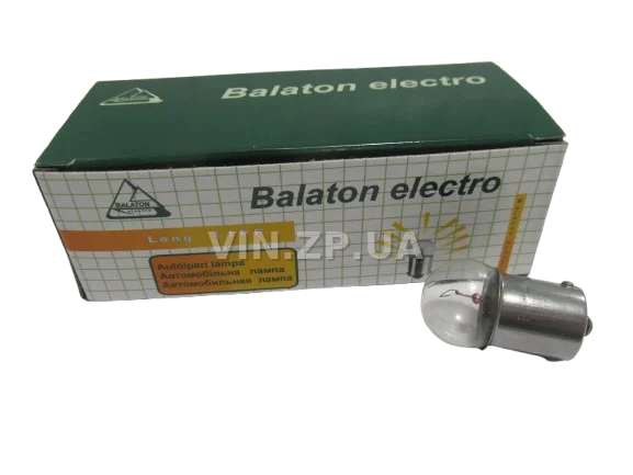 Лампа 12V R5W, цоколь BA15S BALATON габариты, 1 контактная белая, 5 Вт 3