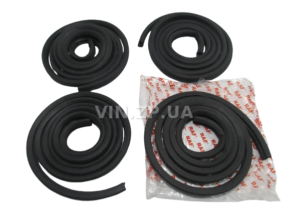 Уплотнитель двери ВАЗ 2101, 2103, 2105, 2106, 2107, Славута 1103, 1105, Москвич 412, 2140, комплект 4шт-2корот+ 2длин. RAF