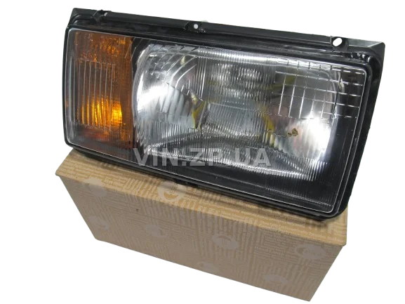 Фара ВАЗ 2104, 2105, 2107 ESER левая, желтый поворот, рисунок ''киржач'' 4