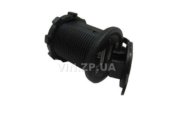 Гнездо адаптер зарядки универсальное VVS под 2 USB на 1А и  2А, 5V, врезное, с заглушкой