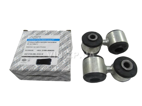 Стойка стабилизатора ВАЗ 2108, 2109, 21099, 2113, 2114, 2115, комплект 2шт ASR