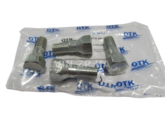 Болт колеса ВАЗ 2101-2106, 2104-2107, 2110-2112 ОТК ключ 19, М12 x 1.25 x 27, к-кт 4шт 2