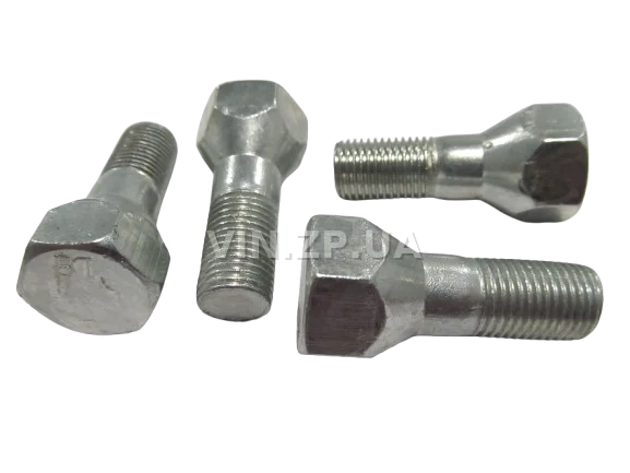 Болт колеса ВАЗ 2101-2106, 2104-2107, 2110-2112 ОТК ключ 19, М12 x 1.25 x 27, к-кт 4шт