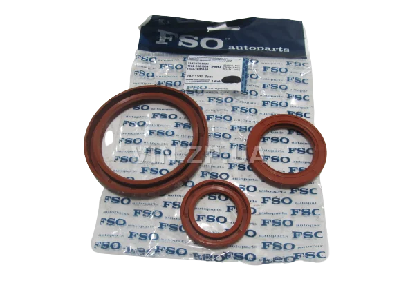 Сальник коленвала, распредвала FSO Таврия 1102 , 1103, 1105, к-кт 3шт, силикон