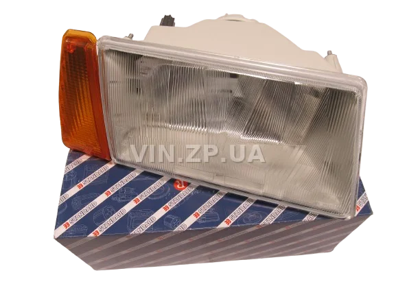 Фара ВАЗ 2108, 2109, 21099 STANDARD правая, жёлтый поворот 4