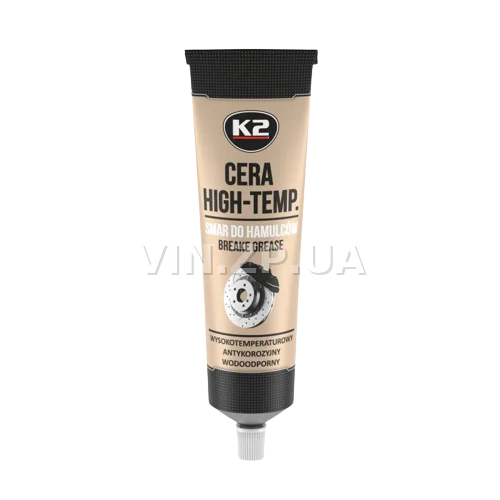 Смазка суппортов тормозов K2 CERA HIGT-TEMP, 100 мл, пластичная синтетическая черная 3