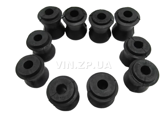 Втулки реактивных тяг штанг ВАЗ 2101, 2102, 2103, 2104, 2105, 2106, 2107 CS-20 комплект 10шт, резина 2