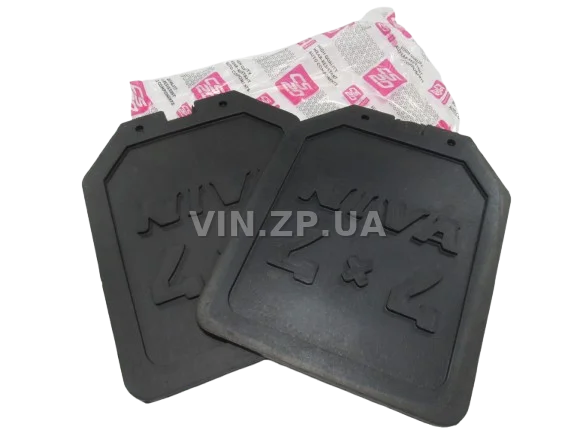 Брызговики ВАЗ 2121, 21213 CS-20 задние, к-кт 2шт, рисунок "NIVA 4 x 4", резиновые 4