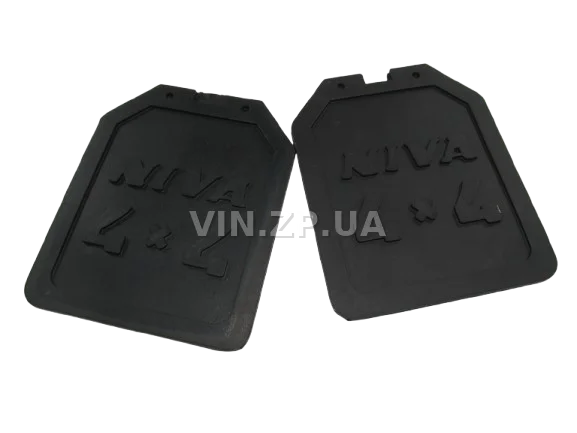 Брызговики ВАЗ 2121, 21213 CS-20 задние, к-кт 2шт, рисунок "NIVA 4 x 4", резиновые