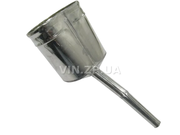 Лейка топливная 1.5л, носик d 20мм с изгибом ВИДЕКС бензин, дизель, с сеткой-фильтром, оцинкованная Д-4 3