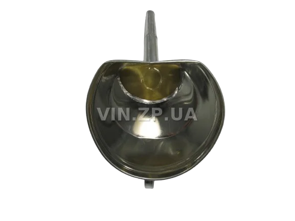 Лейка топливная 1.5л, носик d 20мм с изгибом ВИДЕКС бензин, дизель, с сеткой-фильтром, оцинкованная Д-4