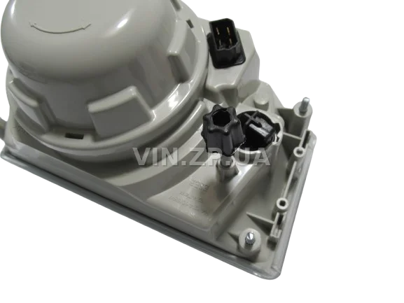 Фара ВАЗ 2108, 2109, 21099 ESER левая, жёлтый поворот, рисунок ''киржач'' 3