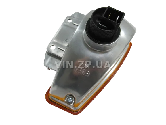 Фара ВАЗ 2108, 2109, 21099 ESER левая, жёлтый поворот, рисунок ''киржач'' 5