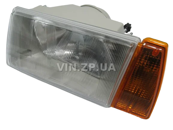 Фара ВАЗ 2108, 2109, 21099 ESER левая, жёлтый поворот, рисунок ''киржач''