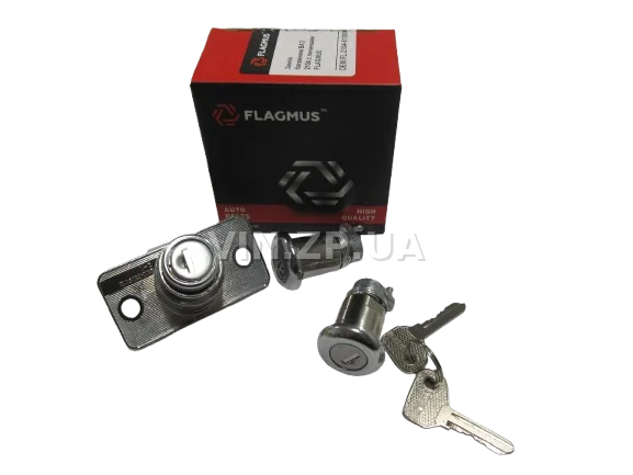 Замок багажника ВАЗ 2104, с личинками, замок 1шт + личинка 2шт + ключ 2шт FLAGMUS 4