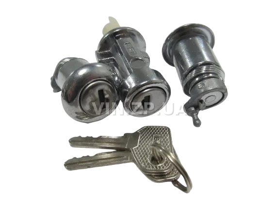 Замок багажника ВАЗ 2105, 2107, с личинками, замок 1шт + личинка 2шт + ключ 2шт FLAGMUS