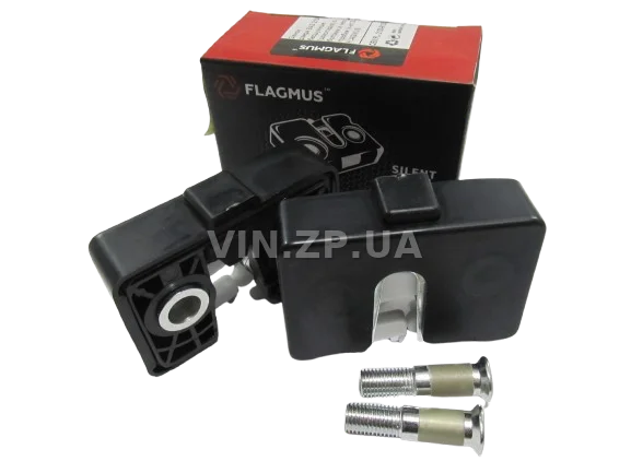 Замок двери ВАЗ 2108, 2109, 21099, 2113, 2114, 2115, 2110, 2111, 2112, бесшумный наружный, к-кт 2шт правый+левый+болты FLAGMUS 4