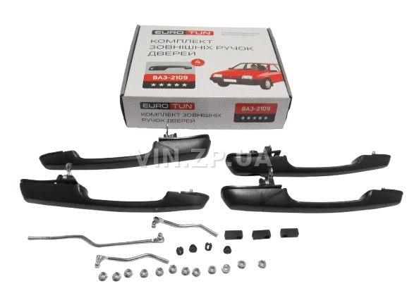 Ручка двери ВАЗ 2109, 21099, 2114, 2115, наружная, Евро, к-кт 4шт EURO TUN 4