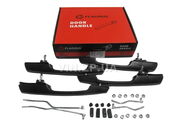 Ручка двери ВАЗ 2109, 21099, 2114, 2115, наружная, Евро, к-кт 4шт FLAGMUS