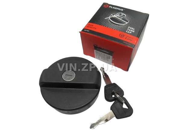 Крышка бензобака Таврия 1102-05, ВАЗ 2101, 2103, 2104, 2105, 2106, 2107, 2121, 21213, 21214, с ключами, пластик, черная FLAGMUS 3