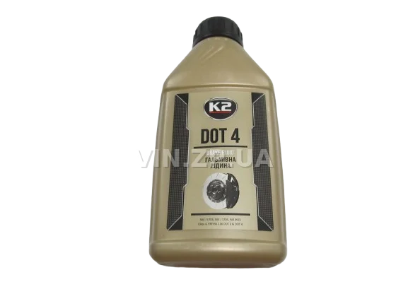 Тормозная жидкость K2 Turbo Brake Fluid DOT-4, 0.5 л