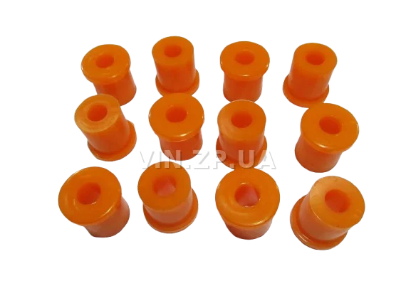 Втулки рессоры ГАЗ 2401, 2410, 31029, 3110, 31105 SKADI комплект 12шт, полиуретан жёлтые