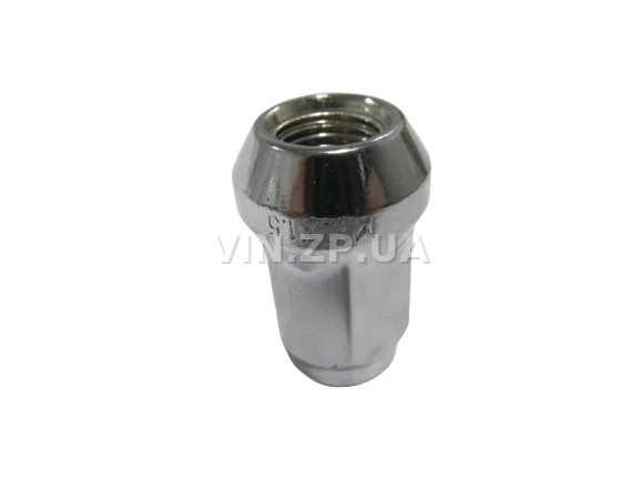 Гайка колеса Авео, Лачетти, ключ 17, закрытая, конус WALLINE хром, М12 x 1.5 x 35, 1шт, 94837389 2