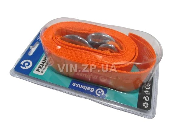 Трос буксировочный BALANSA 2 тонны, 5.0 м , 2 металлических крюка, блистер