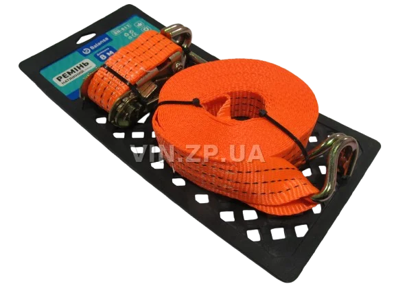 Трос ремень стяжной груза BALANSA 2.0 т, 8 м х 36 мм, с храповим механизмом