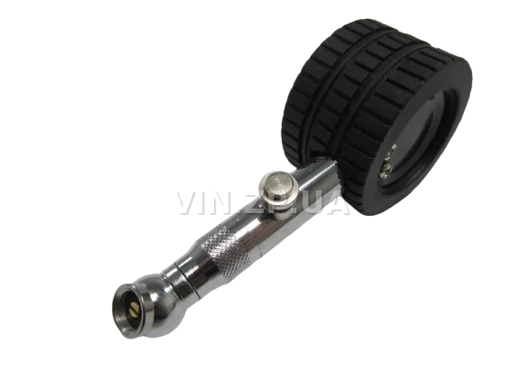 Манометр металлический до 4 Атм BALANSA механический, прорезиненный корпус, в блистере 3