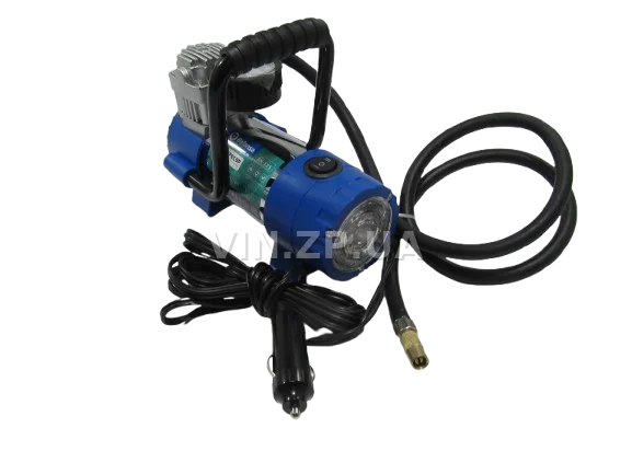 Компрессор автомобильный BALANSA 150 Вт, 10 Атм, 35 л/мин, в прикуриватель, с фонарём, шланг 1м , провод 3м 2