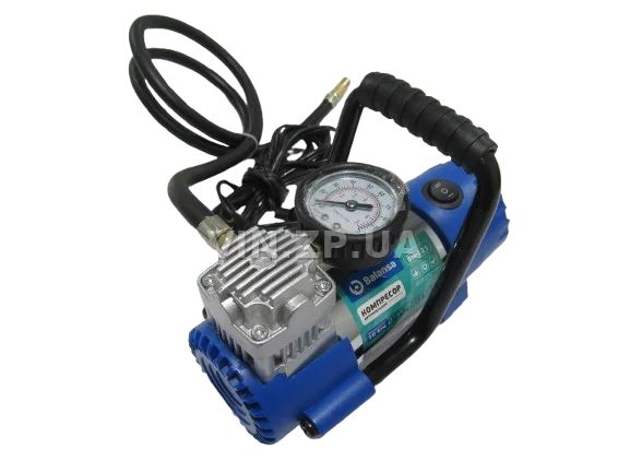 Компрессор автомобильный BALANSA 150 Вт, 10 Атм, 35 л/мин, в прикуриватель, с фонарём, шланг 1м , провод 3м 3